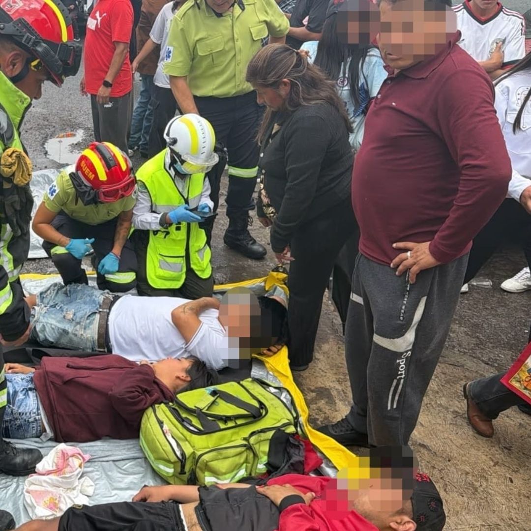 Cae Rayo en Fiesta Religiosa en Toluca, Edomex. Foto: N+